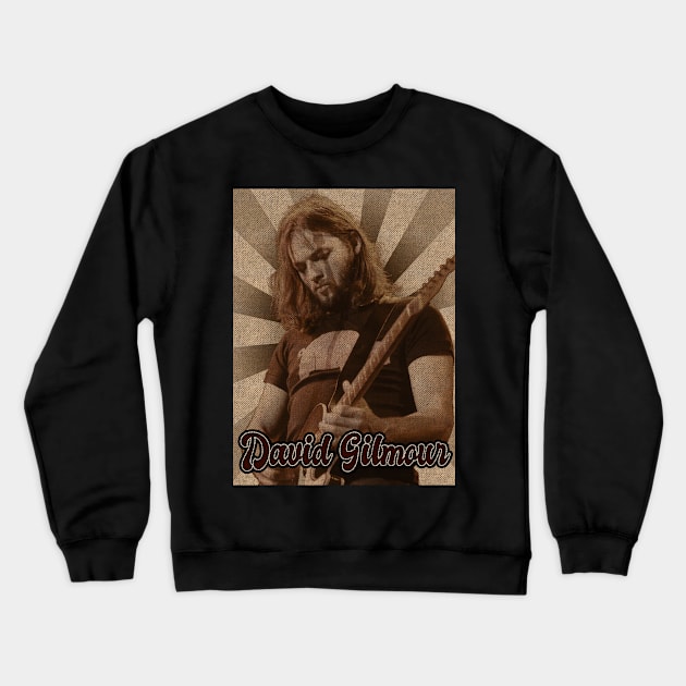 Vintage Classic David Gilmour Crewneck Sweatshirt by StickMen